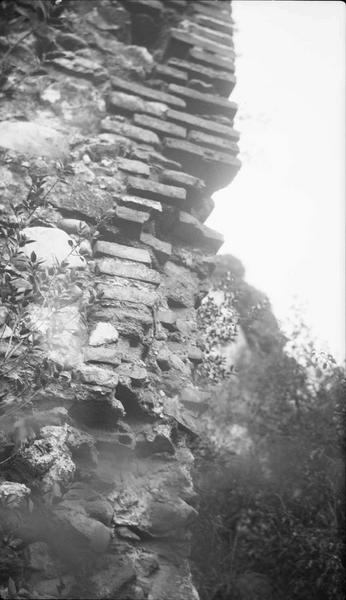 Mur en ruine, détail de l'appareil