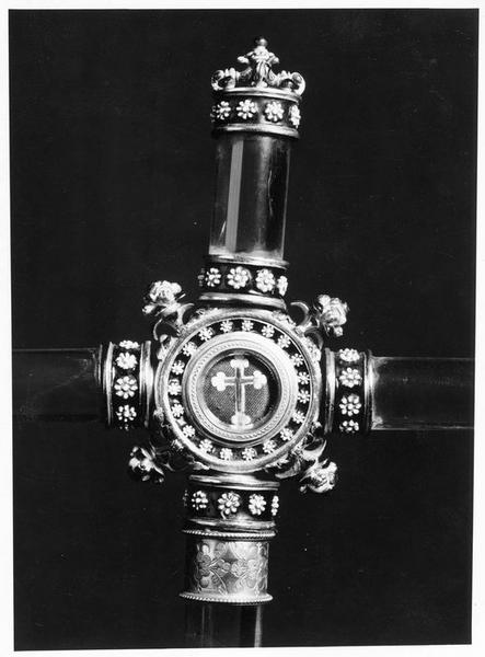 croix-reliquaire, détail