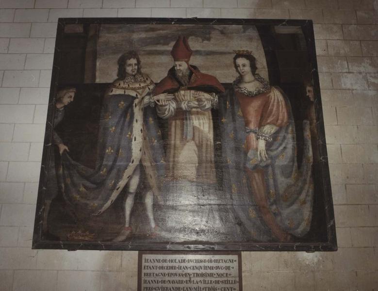 tableau : Mariage de Jean IV duc de Bretagne avec Jeanne de Navarre, vue générale - © Ministère de la Culture (France), Médiathèque du patrimoine et de la photographie (objets mobiliers), tous droits réservés