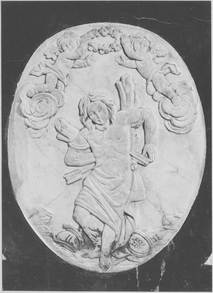 bas-relief : saint Sébastien