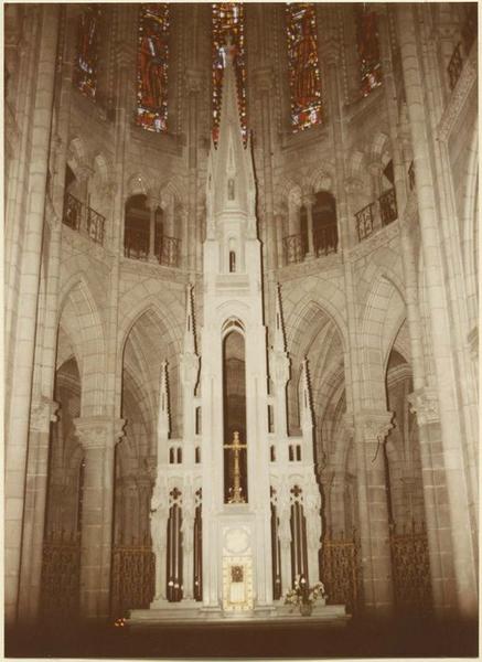 autel, bas-relief, tabernacle (maître-autel) : la Cène