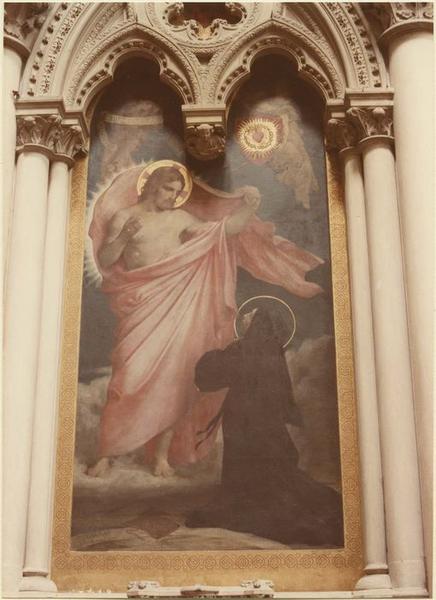 tableau : Apparition du Sacré-Coeur à Sainte-Marguerite Marie