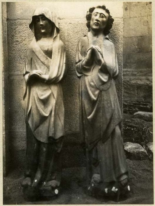 statues : la Vierge et saint Jean l'Evangéliste