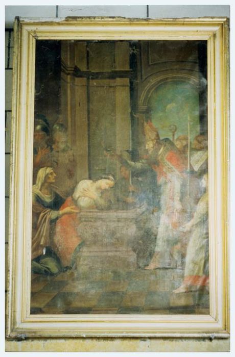 tableau : Baptême d'une sainte