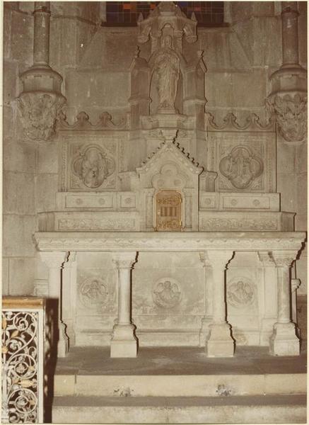 autel, tabernacle, retable, statue : sainte Monique - © Ministère de la Culture (France), Médiathèque du patrimoine et de la photographie (objets mobiliers), tous droits réservés