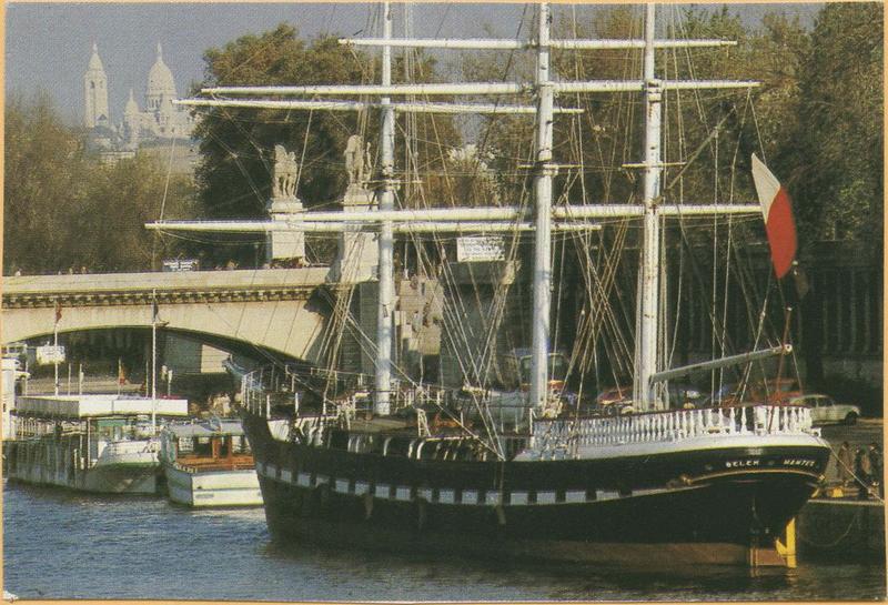 bateau de charge puis bateau école (trois-mâts barque, antillais) : Belem, ex Giorgio Cini, ex Fantôme dit Le Belem