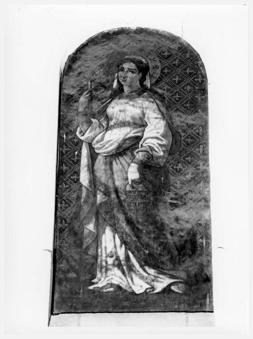 peinture monumentale : Figure de sainte