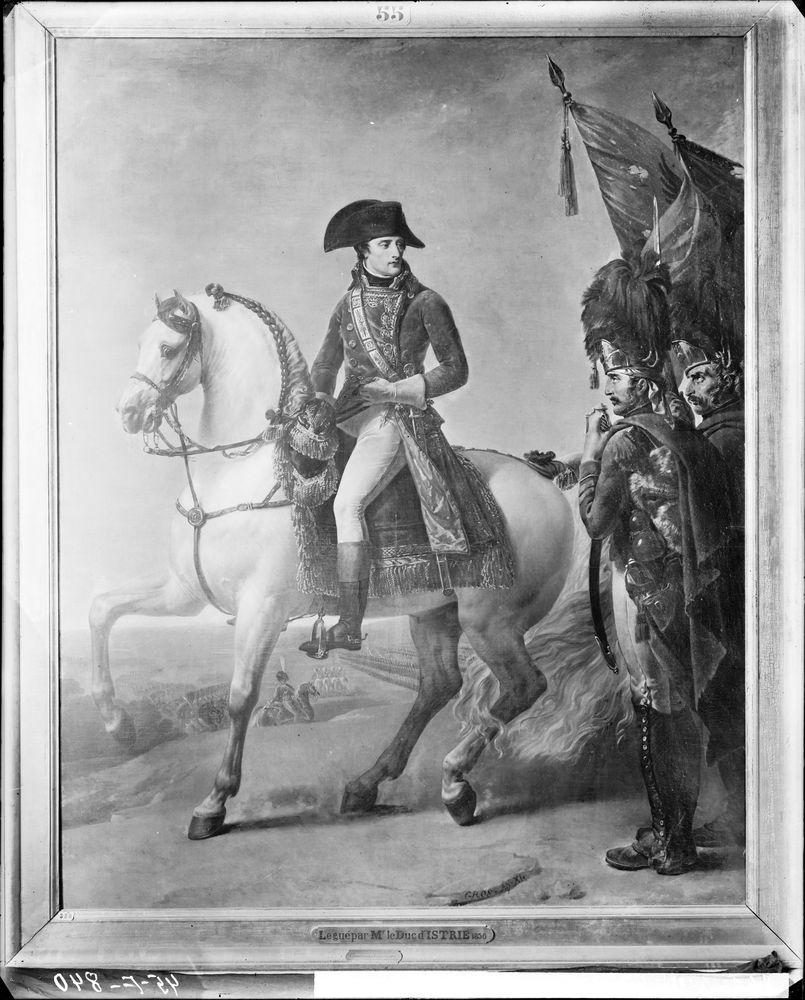 Tableau : Portrait équestre de Bonaparte, Premier consul, à Marengo