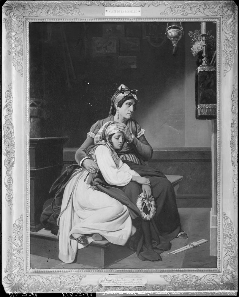 Tableau : Vœu à la Madone ou Italiennes en prières
