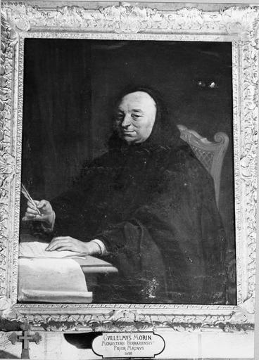 tableau : portrait de Dom René Laneau, huile sur toile, 18e siècle, copie d'un tableau de Restout du musée des Beaux-Arts d' Orléans - © Ministère de la Culture (France), Médiathèque du patrimoine et de la photographie (objets moibliers), tous droits réservés
