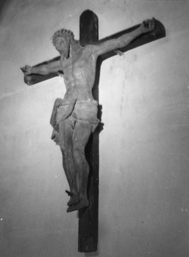 crucifix, bois, 17e siècle, vu par la doite