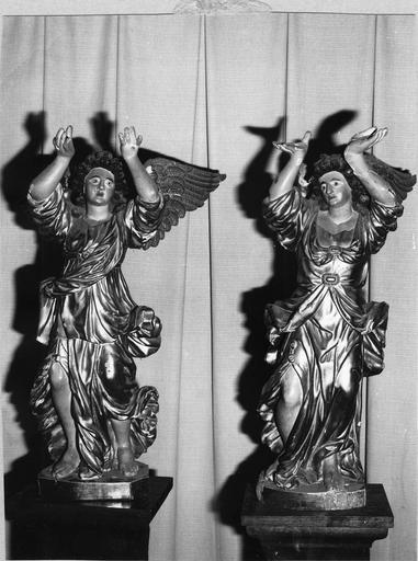 2 statues (paire) : anges