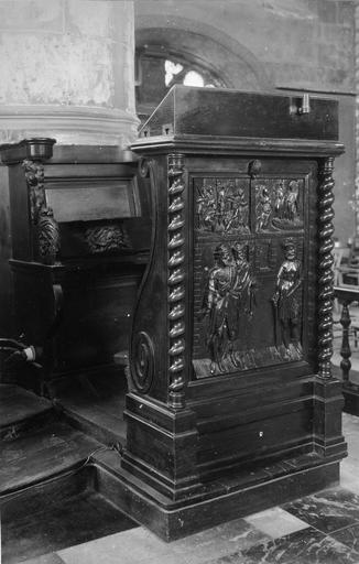 stalle, prie-Dieu, bois sculpté, 16e siècle, décoré de scènes sculptées - © Ministère de la Culture (France), Médiathèque du patrimoine et de la photographie (objets moibliers), tous droits réservés