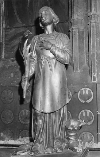 statue : saint Crespin, bois doré, 18e siècle - © Ministère de la Culture (France), Médiathèque du patrimoine et de la photographie (objets moibliers), tous droits réservés