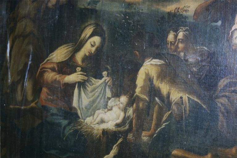 Tableau : l'Adoration des bergers