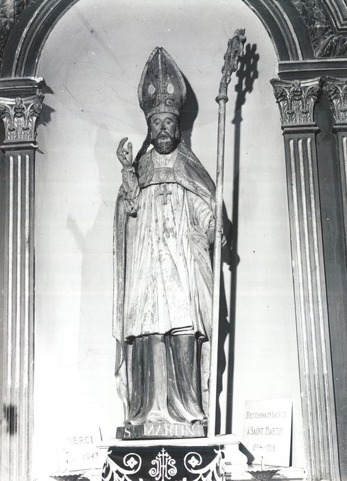 Statue : Saint Eutrope (rebaptisé saint Martin)