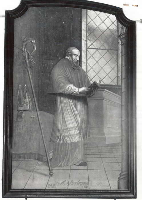 tableau : Evêque tenant un livre - © Ministère de la Culture (France), Médiathèque du patrimoine et de la photographie, diffusion RMN-GP