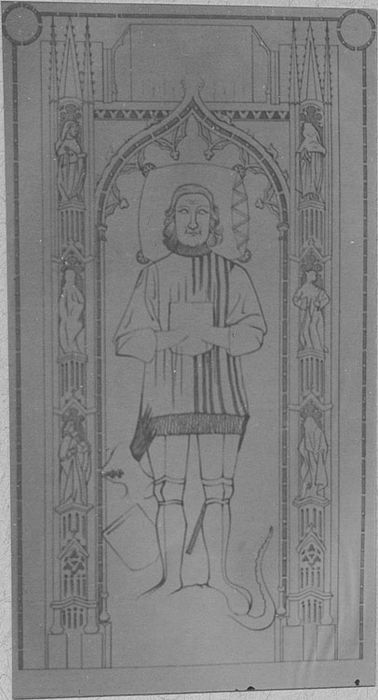 dalle funéraire de François de L'Hospital, seigneur de Soisy-aux-Loges - © Ministère de la Culture (France), Médiathèque du patrimoine et de la photographie, diffusion RMN-GP