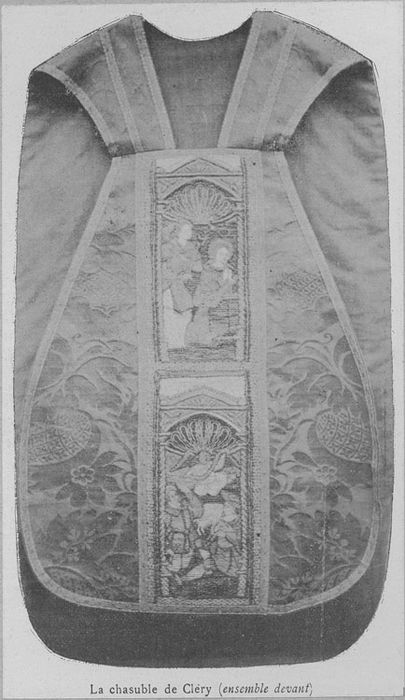 chasuble : scènes de la vie de la Vierge