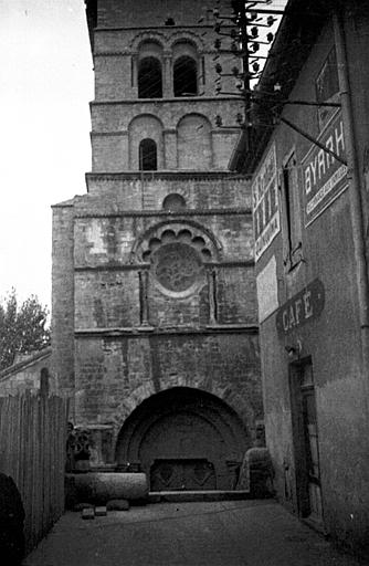 Extérieur : façade, tour clocher