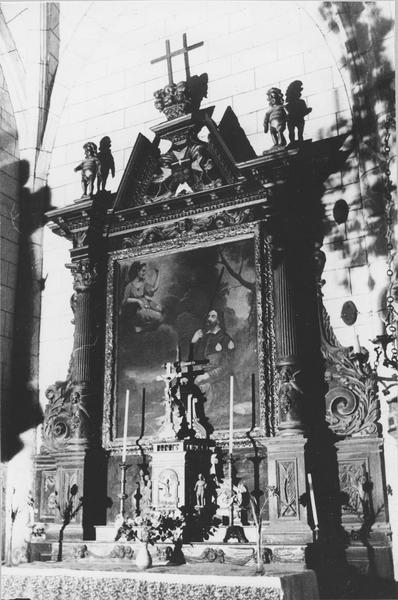 retable, tableau de saint Roch (chapelle nord)