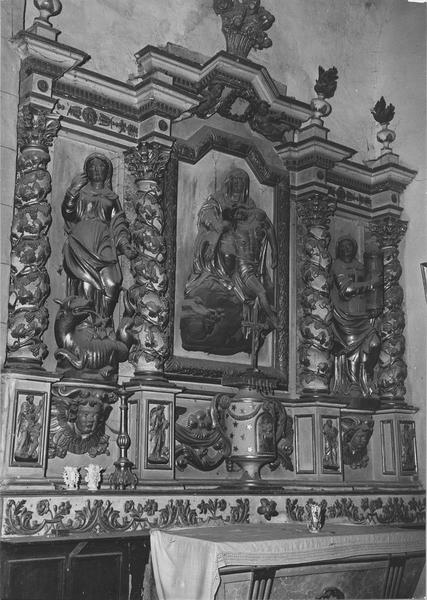 retable : Notre-Dame-de-Pitié, sainte Barbe, sainte Marguerite - © Ministère de la Culture (France), Médiathèque du patrimoine et de la photographie (objets mobiliers), tous droits réservés