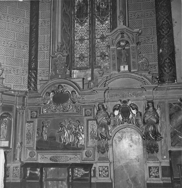 décor du choeur comprenant le maître-autel et son retable, détail de l'autel et du tabernacle - © Ministère de la Culture (France), Médiathèque du patrimoine et de la photographie (objets mobiliers), tous droits réservés