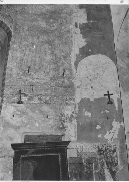 peintures monumentales du choeur, état en 1973 avant travaux