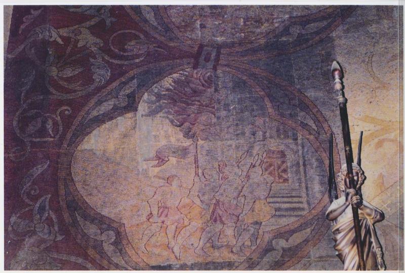 tenture d'église : Histoire de Roc-Amadour, détail
