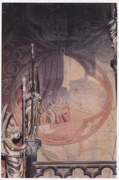 tenture d'église : Histoire de Roc-Amadour, détail