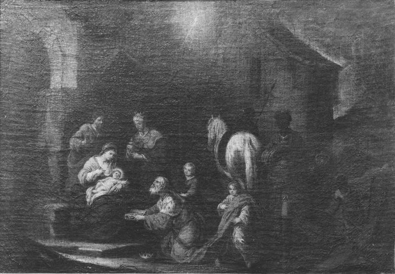 tableau : Adoration des mages (l') - © Ministère de la Culture (France), Médiathèque du patrimoine et de la photographie (objets mobiliers), tous droits réservés