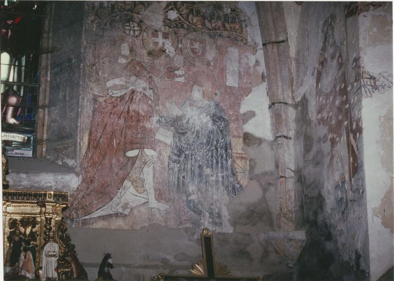 peintures monumentales du choeur, mur Est