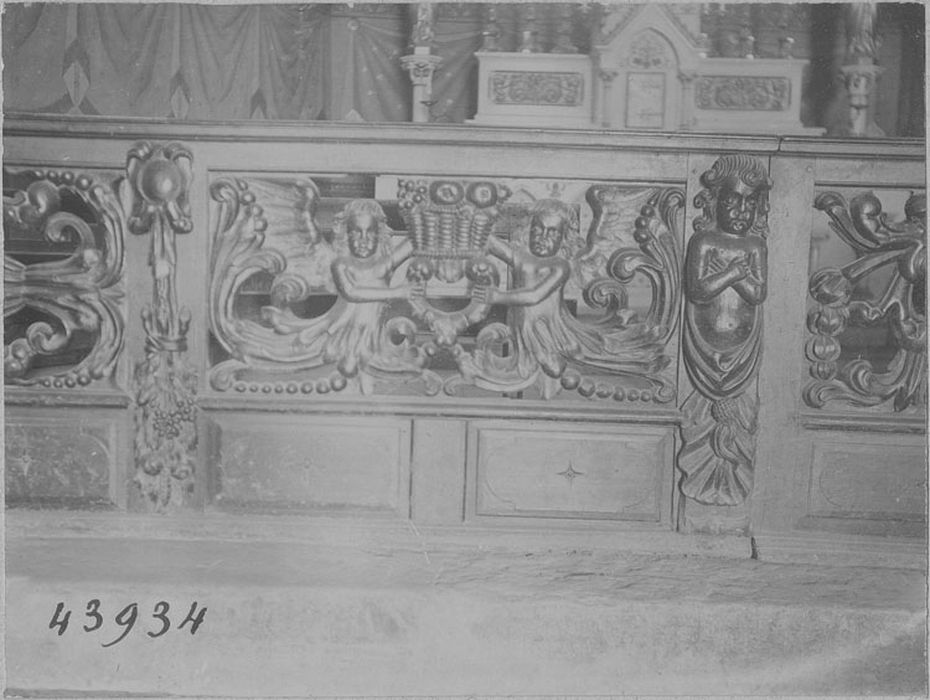 clôture de choeur (table de communion), détail