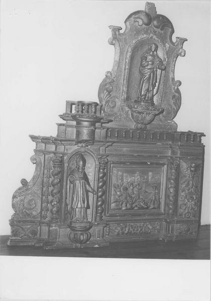 tabernacle, statues (statuettes), vue partielle