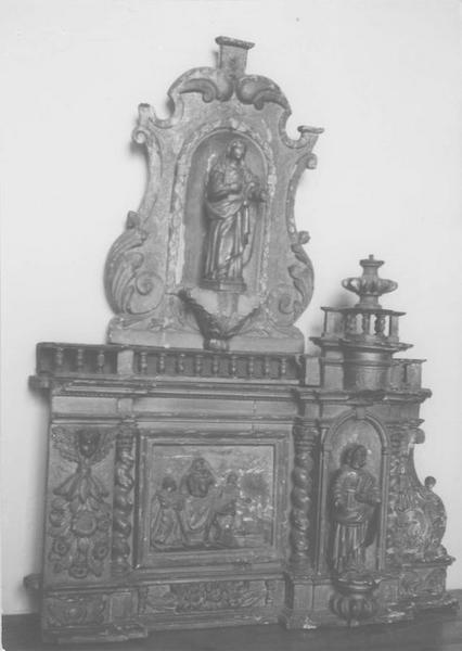 tabernacle, statues (statuettes), vue partielle