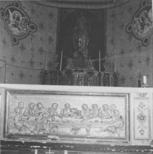 autel, retable, 4 chandeliers (maître-autel), vue générale