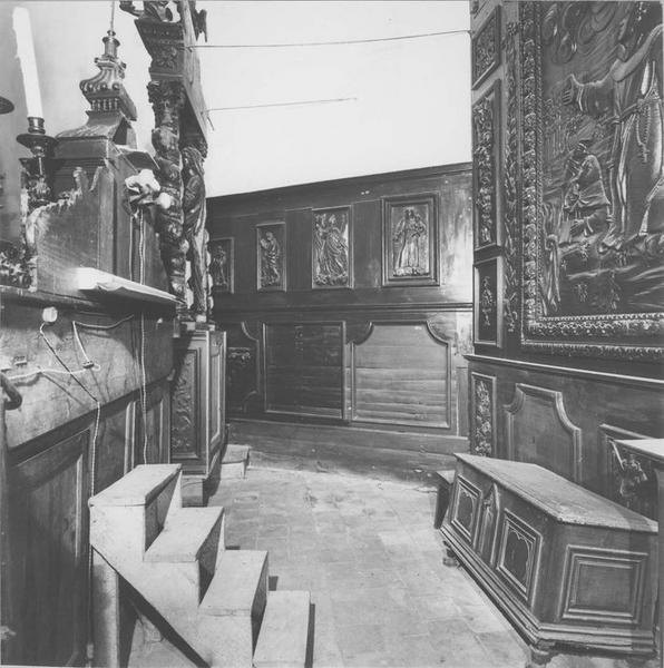 autel, retable, vue partielle