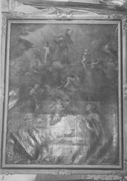 tableau, cadre : apothéose de saint François (l'), vue générale