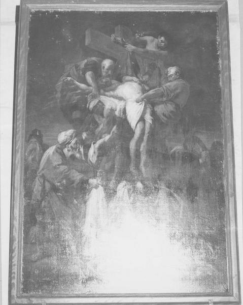 tableau : descente de Croix (la), vue générale - © Ministère de la Culture (France), Médiathèque du patrimoine et de la photographie (objets mobiliers), tous droits réservés