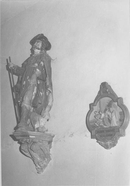 statue : saint Roch, vue générale