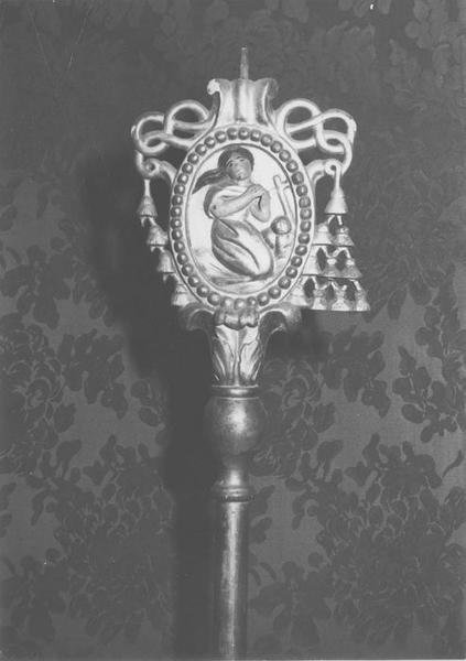 bâton de procession de la confrérie des Pénitents Bleus : sainte Madeleine, vue générale - © Ministère de la Culture (France), Médiathèque du patrimoine et de la photographie (objets mobiliers), tous droits réservés