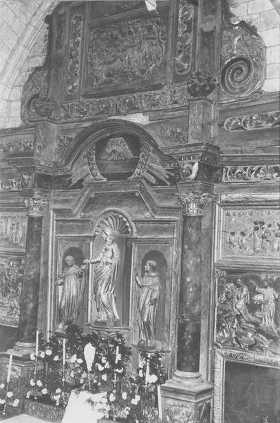 autel, retable, vue partielle - © Ministère de la Culture (France), Médiathèque du patrimoine et de la photographie (objets mobiliers), tous droits réservés