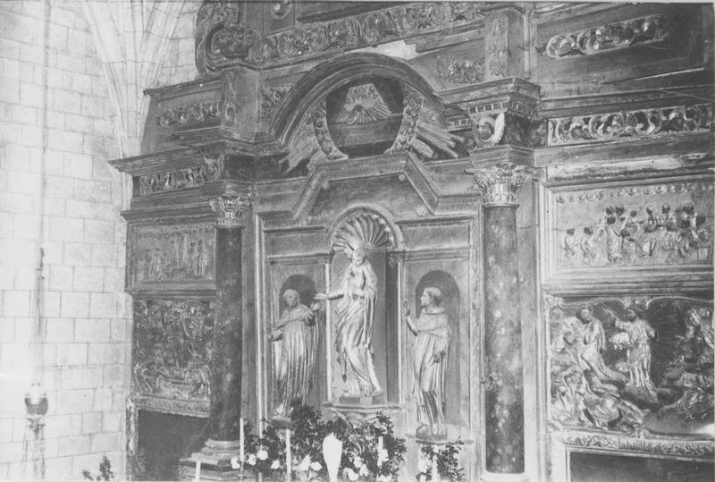 autel, retable, vue partielle - © Ministère de la Culture (France), Médiathèque du patrimoine et de la photographie (objets mobiliers), tous droits réservés