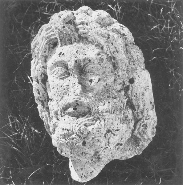 Statue : Jupiter, détail du visage