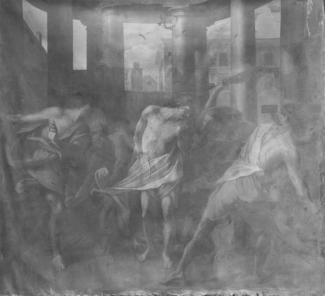 tableau : la Flagellation, vue générale