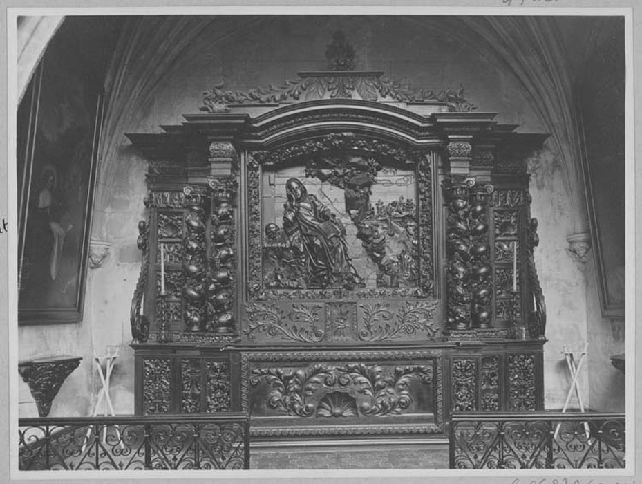 retable : saint Benoît dans le désert - © Ministère de la Culture (France), Médiathèque du patrimoine et de la photographie, diffusion RMN-GP