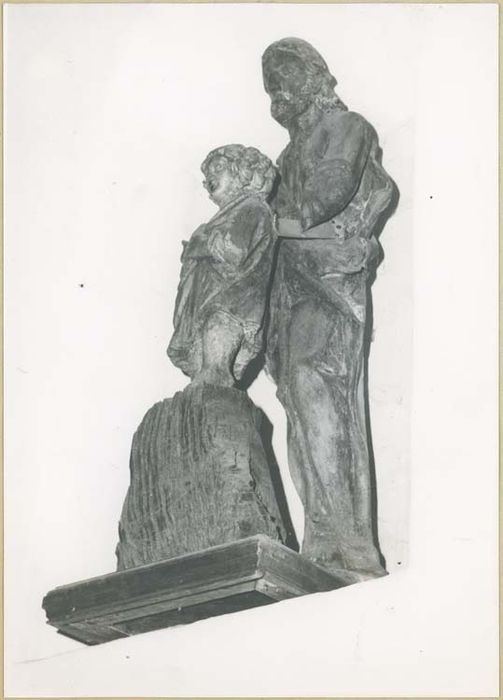groupe sculpté : Saint Joseph et l'Enfant Jésus