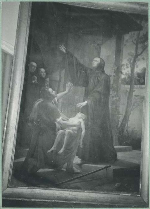 tableau : Saint Benoît ressuscitant le fils du jardinier