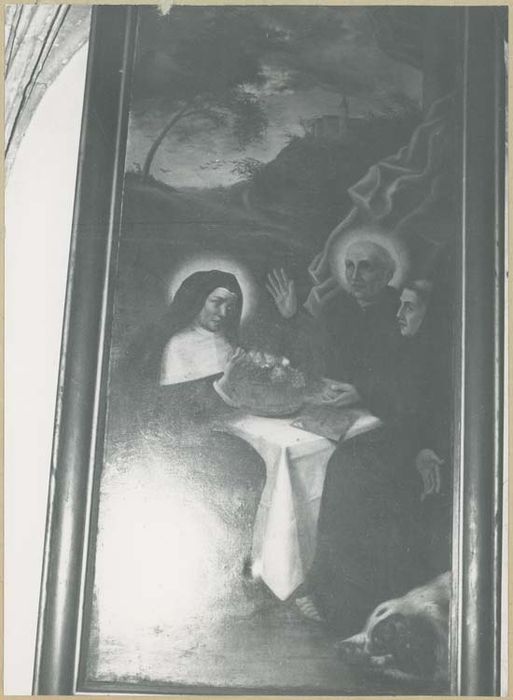 tableau : Saint François et sainte Claire