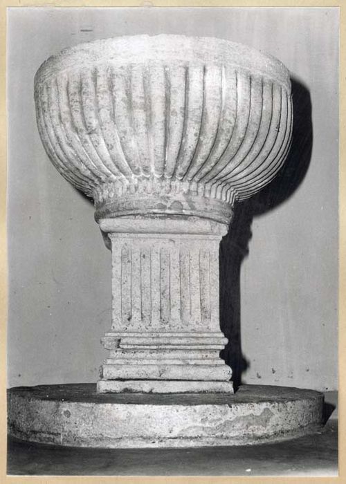 cuve des fonts baptismaux